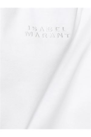 Sebani asymmetrical white cotton T-shirt ISABEL MARANT | TS0097FAA1N41I20WH
